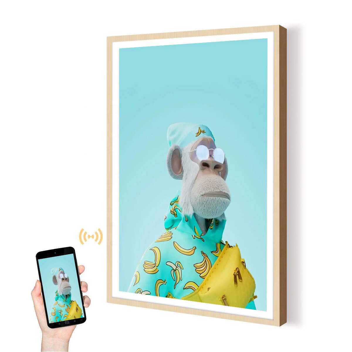 Digital Photo Frame Wifi - 27-calowy Smart Cloud Photo Video NFT