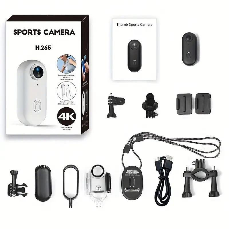 Action Camera 4K - Kamera sportowa 4K przenośna rowerowa HD