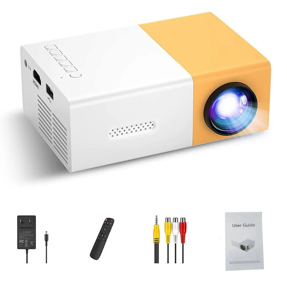 Mini Projector Portable - Przenośny projektor TV 110V-220V, ekran do
