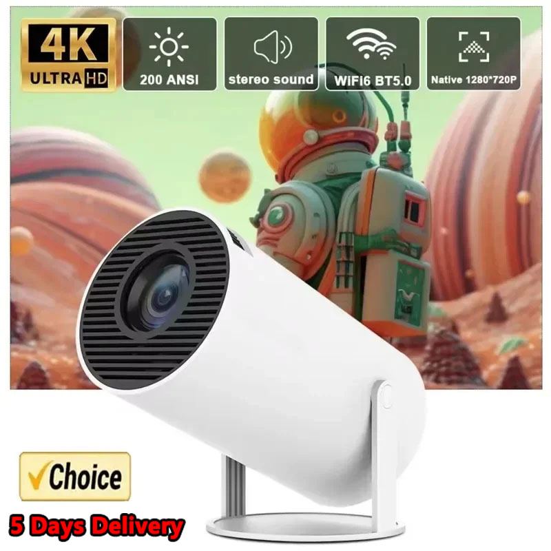 Mini Projector Portable - Nowy projektor 4K Android 11 Mini