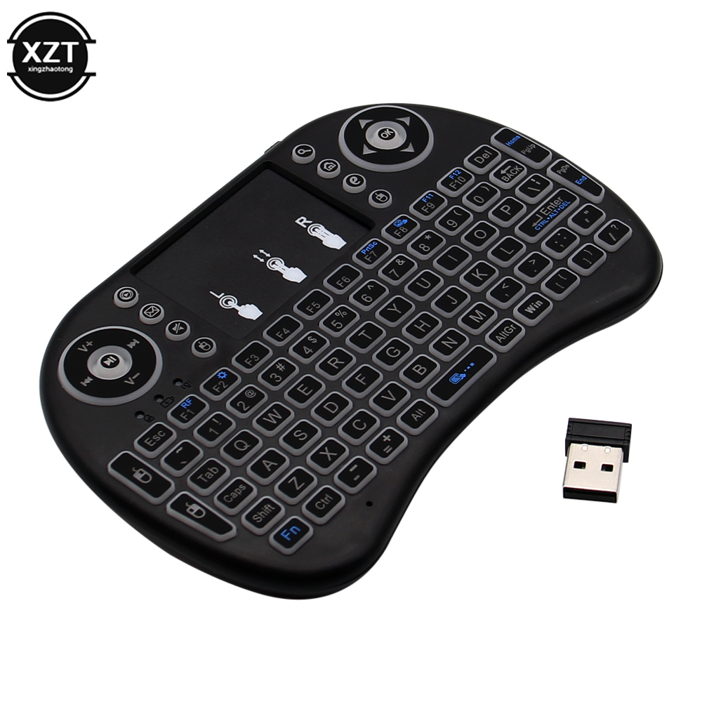 Wireless Keyboard Mini - Podświetlany angielski rosyjski francuski hiszpański portugalski