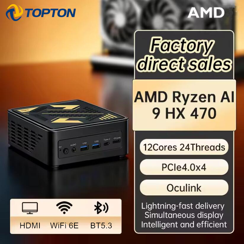 Mini Pc Windows - Topton OCuLink Mini PC Gamer AMD