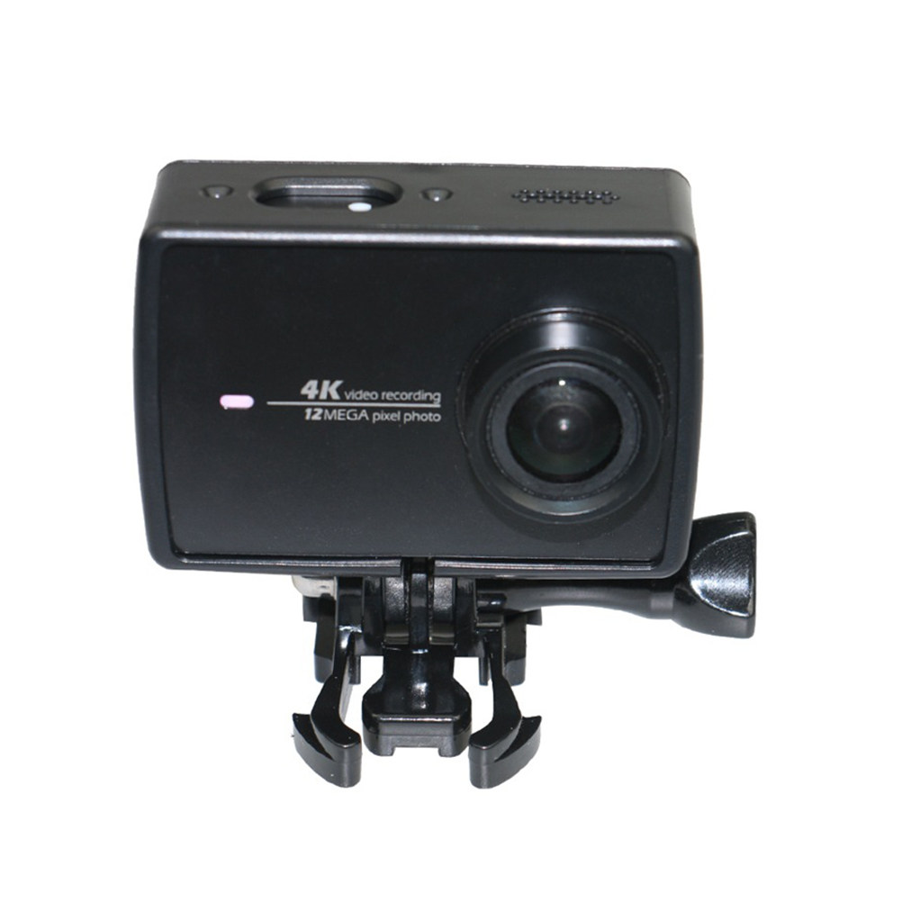 Action Camera 4K - Czarna obudowa ochronna z ABS na