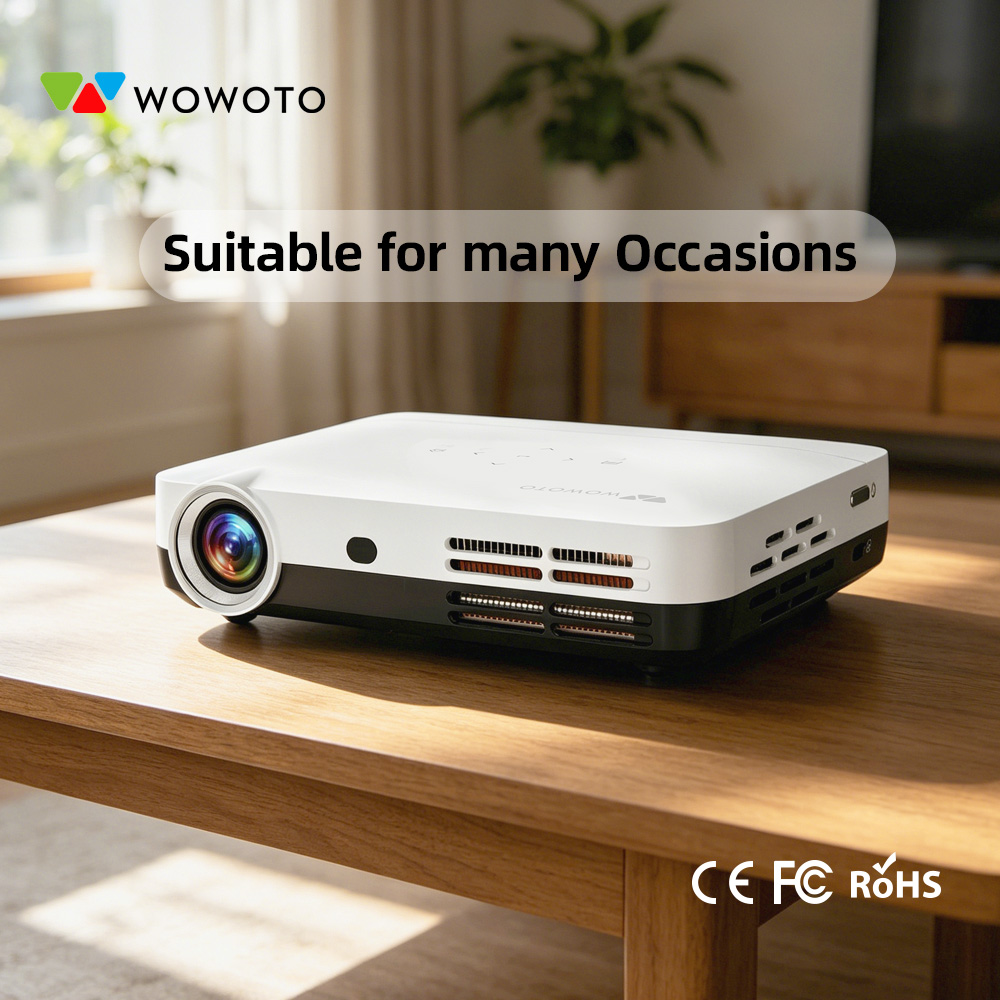 Mini Projector Portable - WOWOTO Przenośny Mini Projektor Kina Domowego