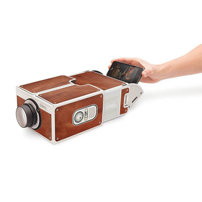 Mini Projector Portable - DIY projektor 3D kartonowe Mini inteligentne