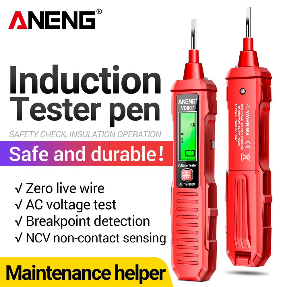 Electronics Quiz - ANENG VD807 jednowyrazowy tester indukcyjny przenośny