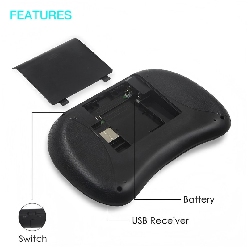 Wireless Keyboard Mini - I8 2.4G Mini Bezprzewodowa Klawiatura Klasyczna