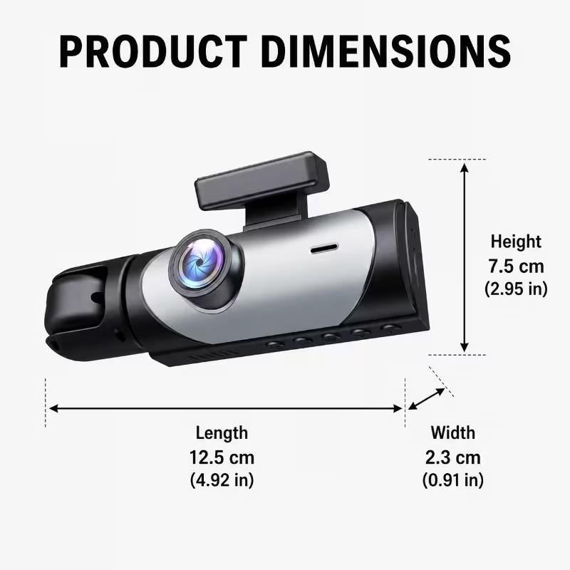 Kamera samochodowa HD 2/3-kana – Panoramic Dash Cam 360 recenzja i cena