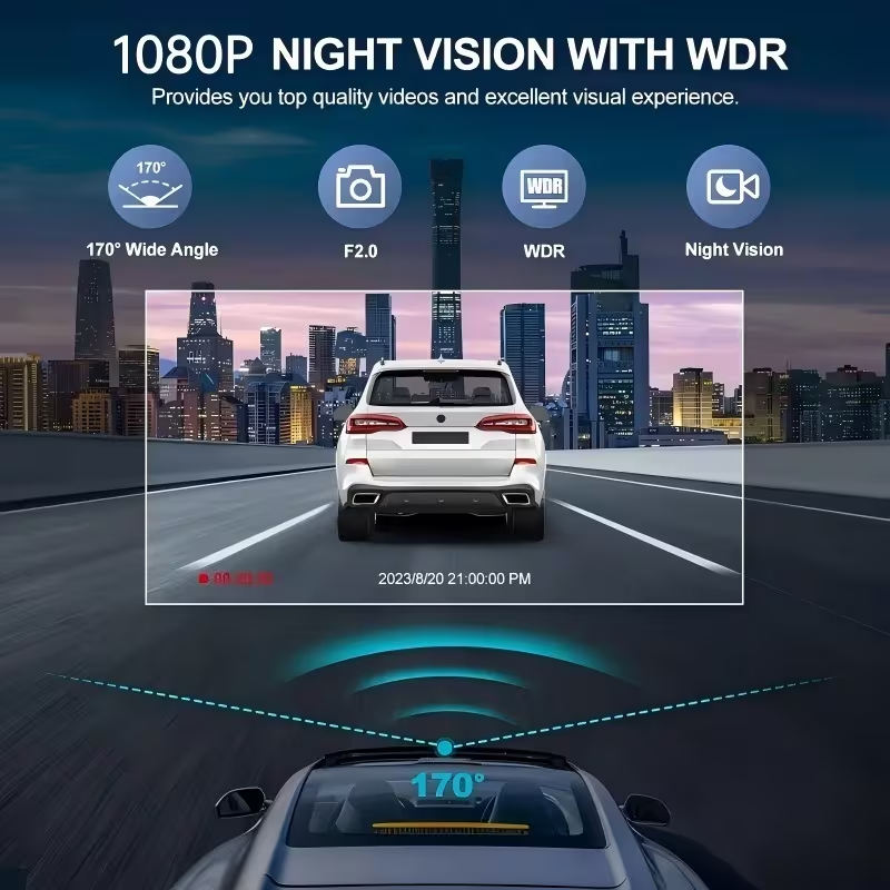 Kamera samochodowa HD 2/3-kana – Panoramic Dash Cam 360 recenzja i cena