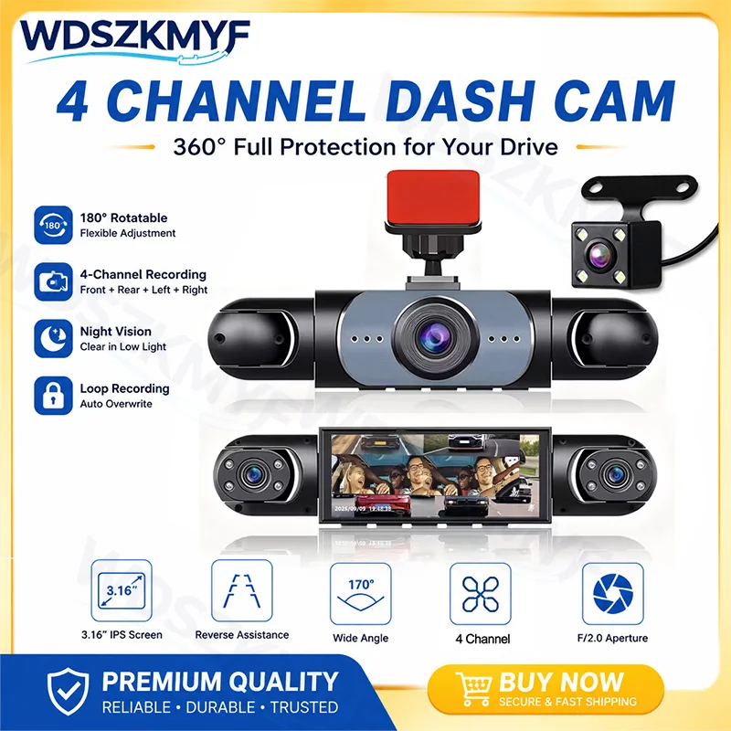 360 °   Panoramiczna kamera sa – Panoramic Dash Cam 360 recenzja i cena