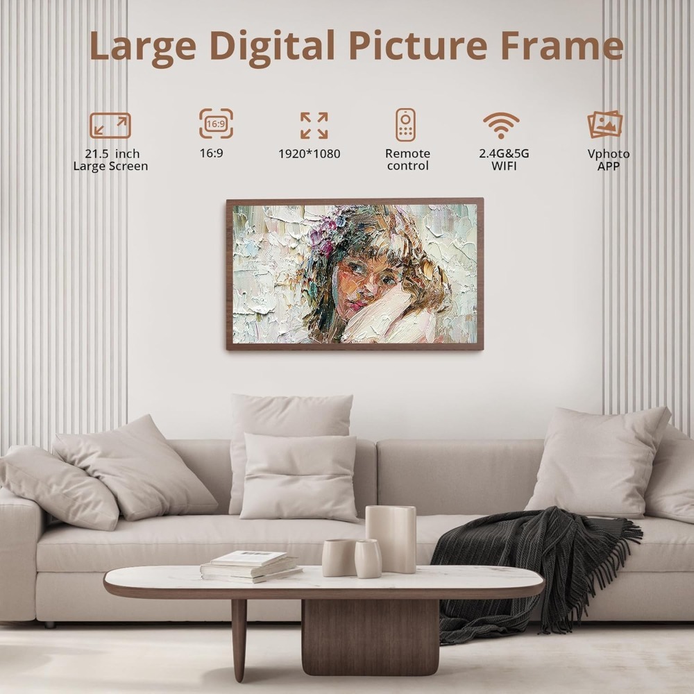 JHZ NOWA Duża Cyfrowa Ramka na – Digital Photo Frame Wifi recenzja i cena