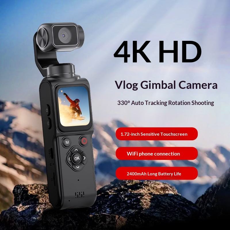 Kieszonkowa kamera gimbalowa 4 – Action Camera 4K recenzja i cena