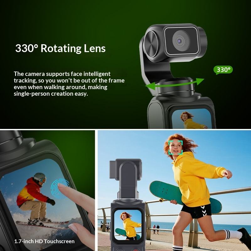 Kieszonkowa kamera gimbalowa 4 – Action Camera 4K recenzja i cena