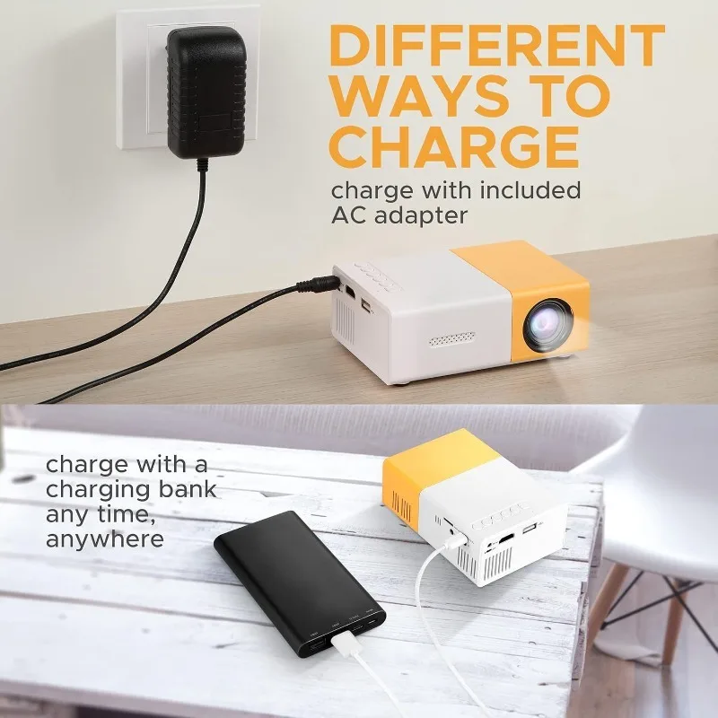 Przenośny projektor TV 110V-22 – Mini Projector Portable recenzja i cena
