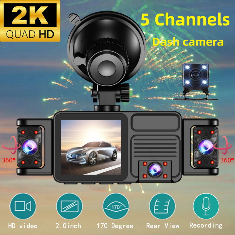 5-kanałowy 360 °   Panoramiczn – Panoramic Dash Cam 360 recenzja i cena