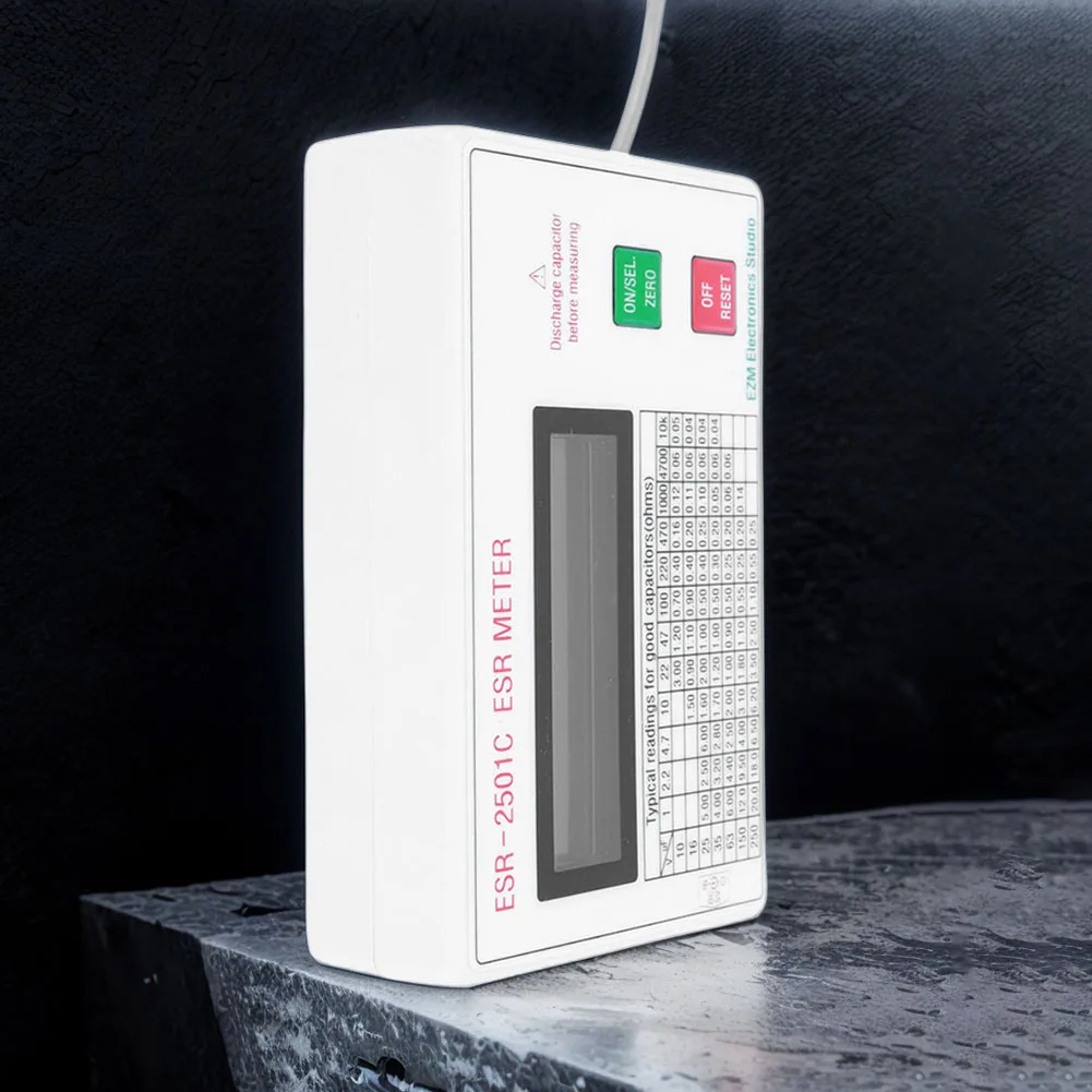 Tester kondensatorów ESR2501C, – Electronics Quiz recenzja i cena