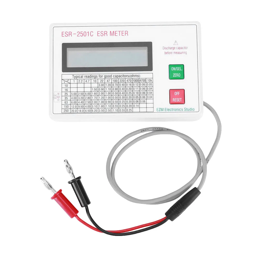 Tester kondensatorów ESR2501C, – Electronics Quiz recenzja i cena