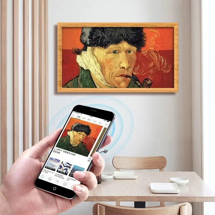 Naścienna, 21,5-calowa, drewni – Digital Photo Frame Wifi recenzja i cena