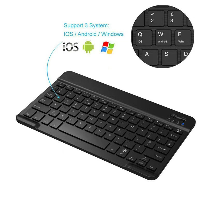7 kolorów klawiatura Bluetooth – Wireless Keyboard Mini recenzja i cena