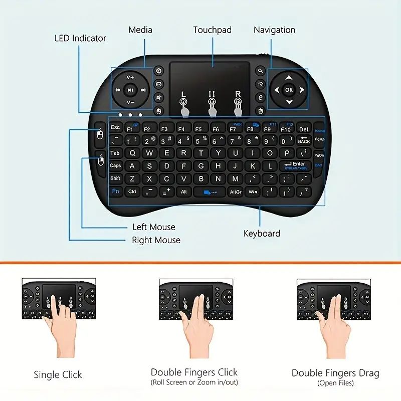I8 2.4G Mini Bezprzewodowa Kla – Wireless Keyboard Mini recenzja i cena